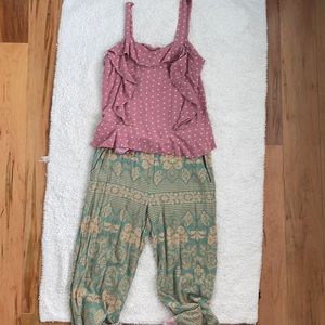 Matilda Jane shirt+palazzo pants set